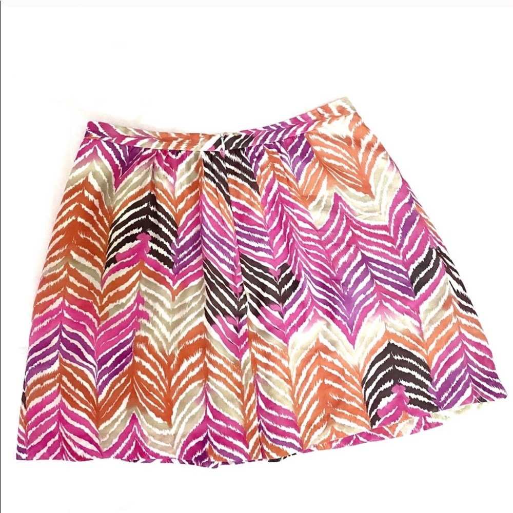 Trina Turk • multicolor silk mini skirt
